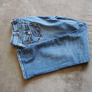 Silver Suki Mid Slim Boot jeans.